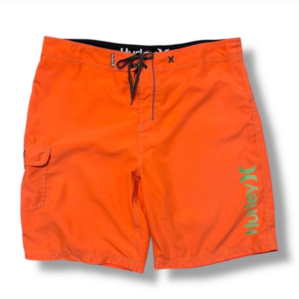 Hurley Orange Board Shorts Vibrant Swimwear